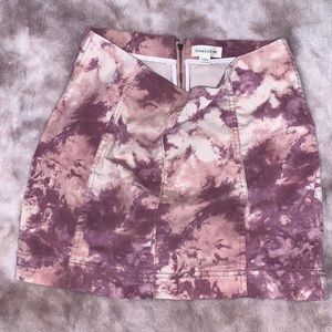 Cute and fun tie-dye purple and pink skirt